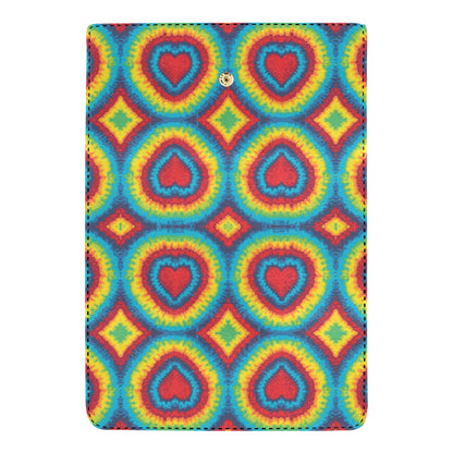 Tie Dye Heart shape Women's Trifold Wallet