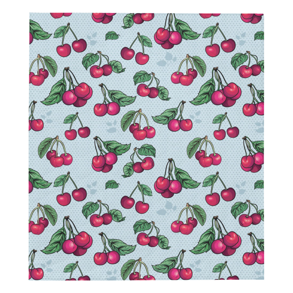 Cherry Pattern Print Design CH01 Premium Quilt