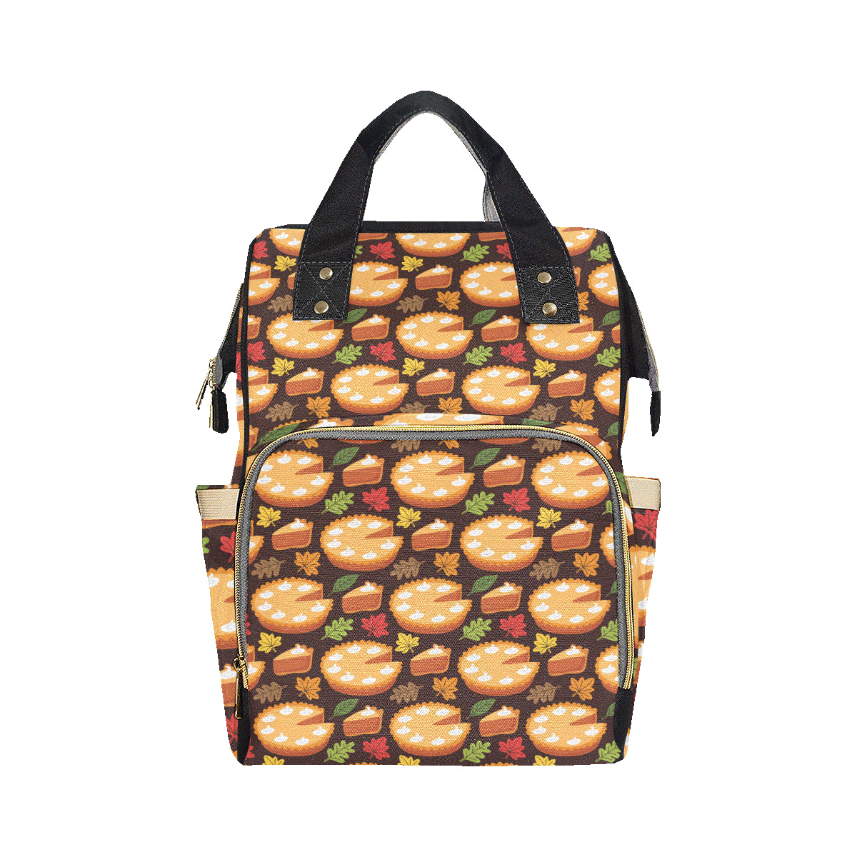 Pie Pattern Print Design A03 Diaper Bag Backpack