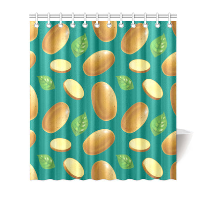 Potato Pattern Print Design A04 Shower Curtain