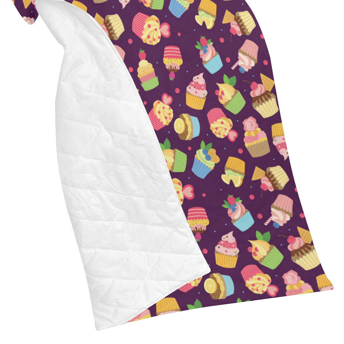 Cupcake Pattern Print Design 05 Premium Quilt