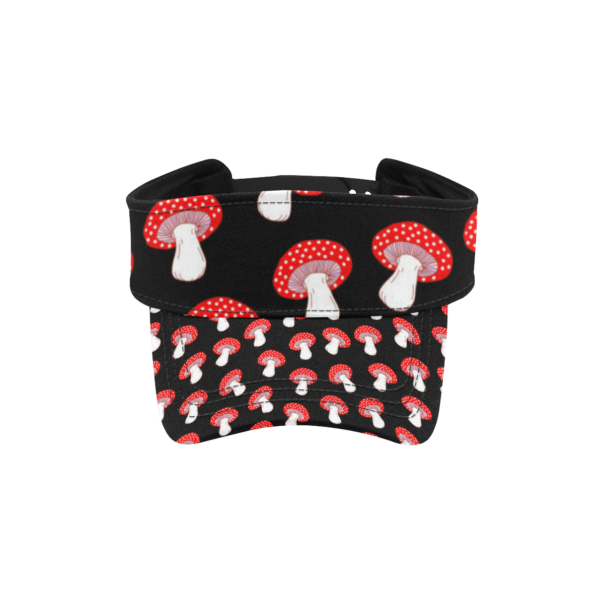 Mushroom Pattern Print Design A02 Unisex Sun Visor