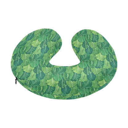 Cabbage Pattern Print Design 02 U-Shaped Travel Neck Pillow