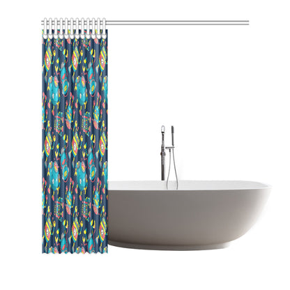 Robot Pattern Print Design A05 Shower Curtain
