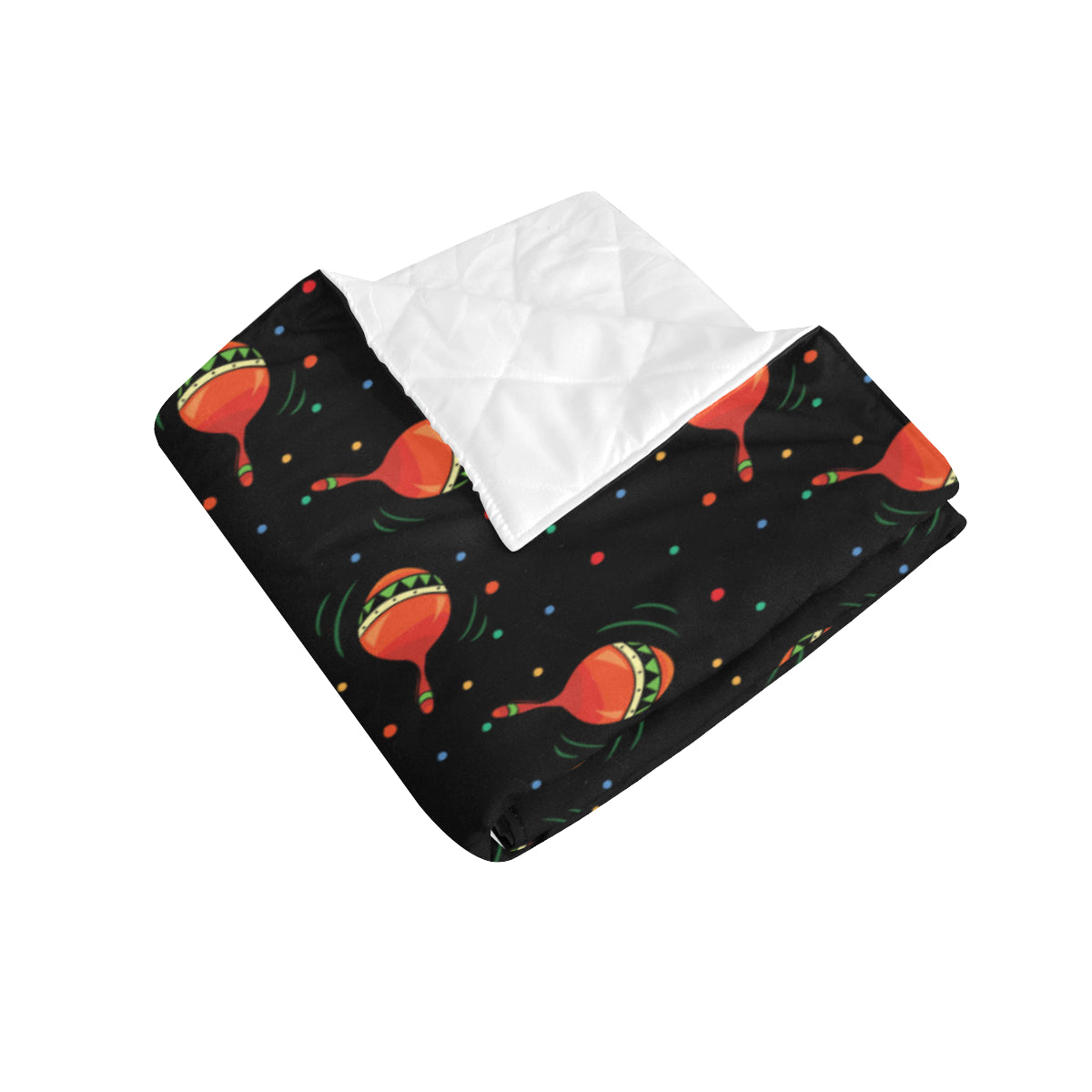 Maracas Pattern Print Design 03 Premium Quilt
