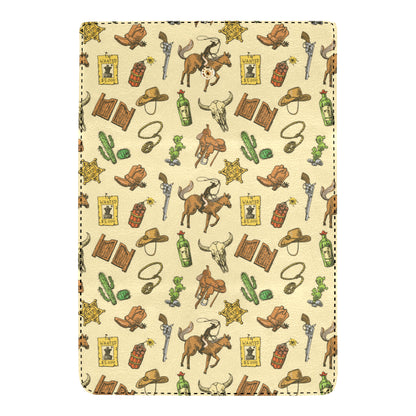 Cowboy Pattern Print Design 04 Women's Trifold Wallet