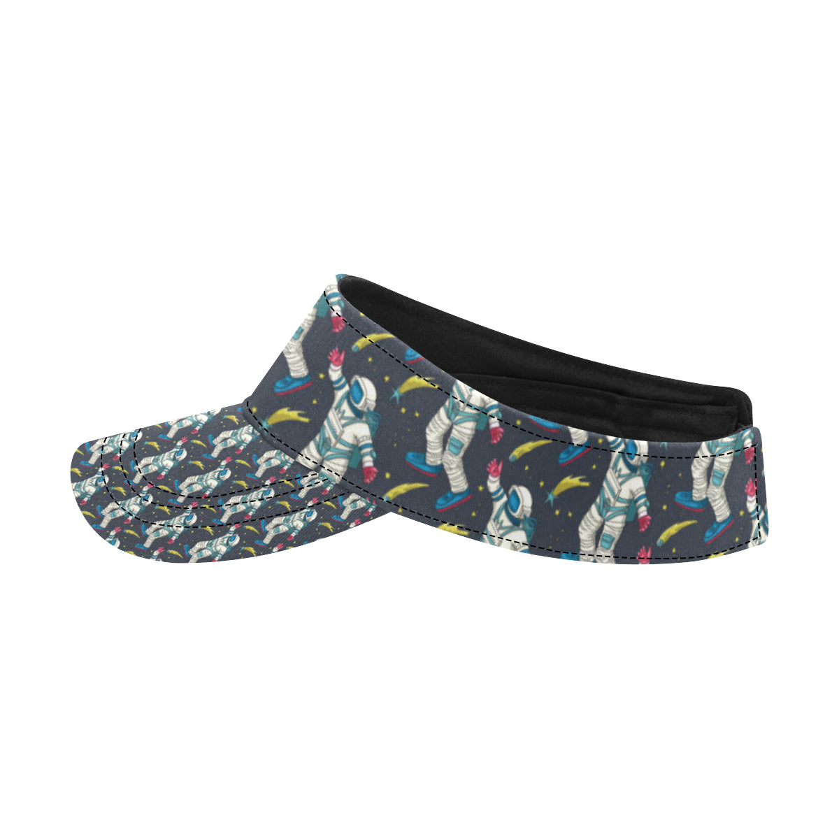 Astronaut Pattern Print Design 04 Unisex Sun Visor