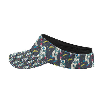 Astronaut Pattern Print Design 04 Unisex Sun Visor