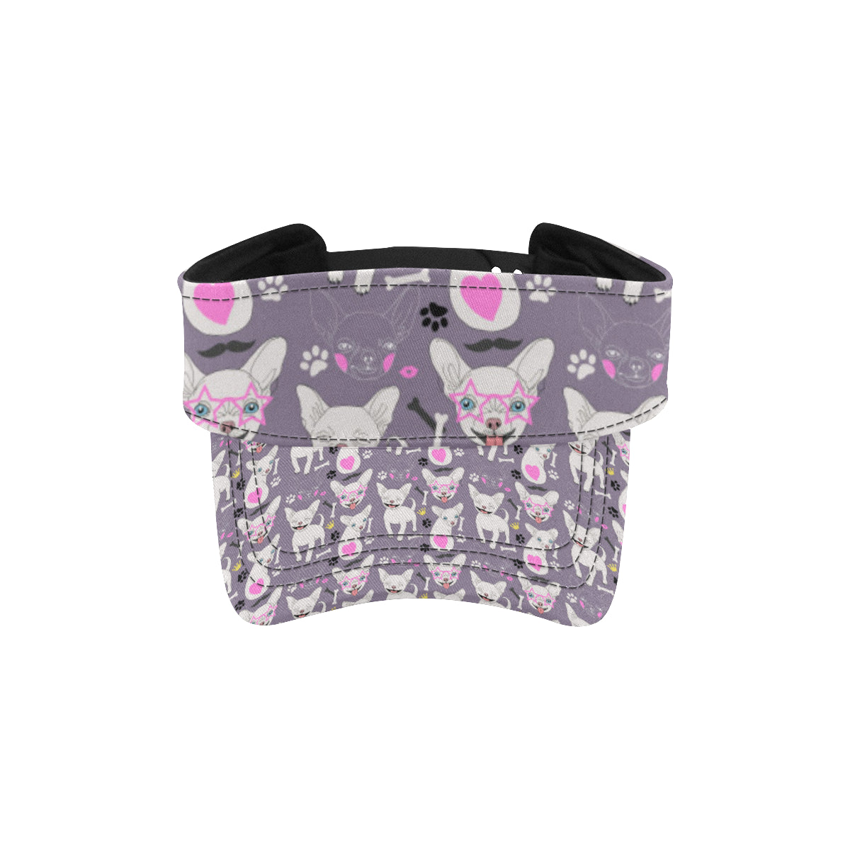Chihuahua Happy Pattern Unisex Sun Visor