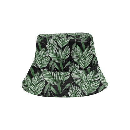 Palm Leaves Pattern Print Design PL09 Unisex Bucket Hat