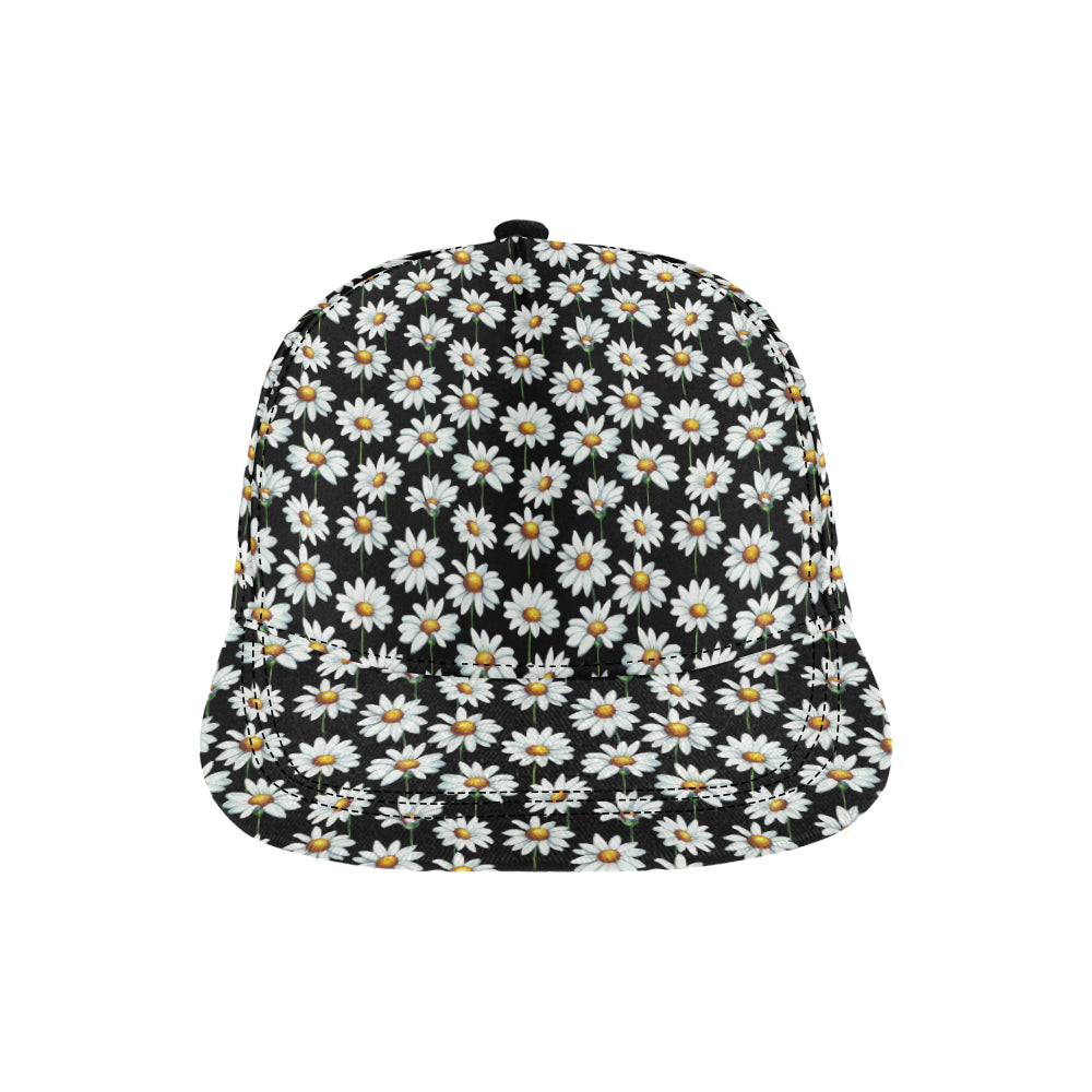 Daisy Print Pattern Snapback Cap