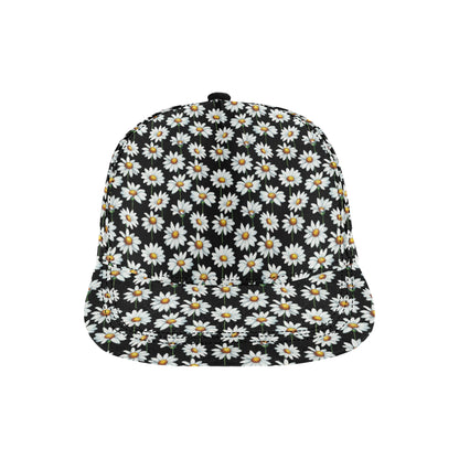 Daisy Print Pattern Snapback Cap