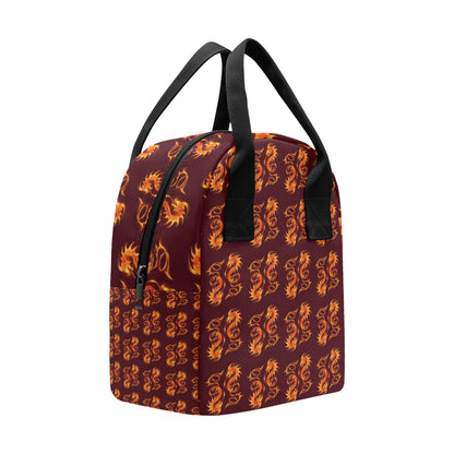Dragons Fire Design Insulated Lunch Bag