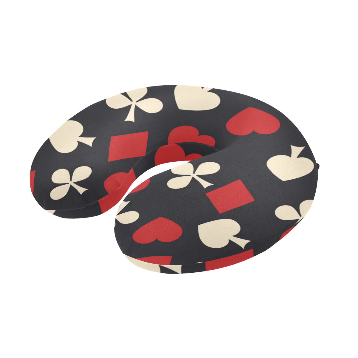 Poker Cards Pattern Print Design A02 U-Shaped Travel Neck Pillow