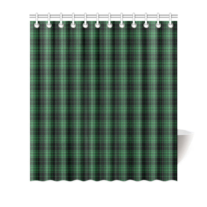 Green Tartan Plaid Pattern Shower Curtain