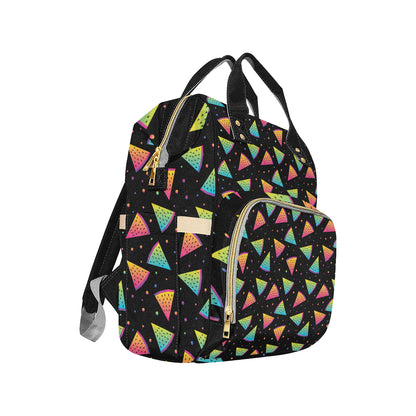 Rainbow Watermelon Pattern Print Design A04 Diaper Bag Backpack