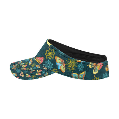 Butterfly Hand Draw Print Pattern Unisex Sun Visor