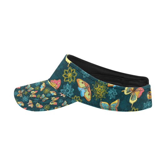 Butterfly Hand Draw Print Pattern Unisex Sun Visor