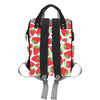 Strawberry Pattern Print Design SB01 Diaper Bag Backpack