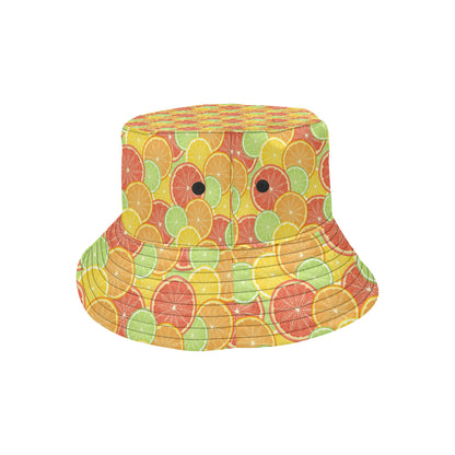 Grapefruit Pattern Print Design GF01 Unisex Bucket Hat