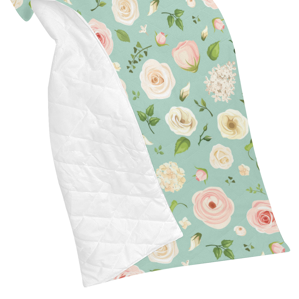 Lisianthus Pattern Print Design 01 Premium Quilt