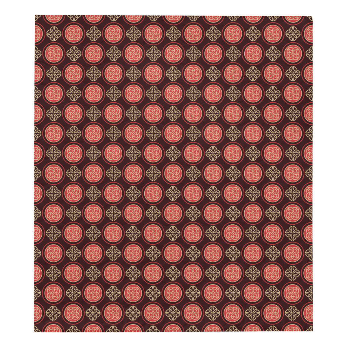 Celtic Pattern Print Design 02 Premium Quilt