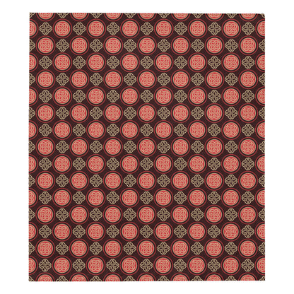 Celtic Pattern Print Design 02 Premium Quilt