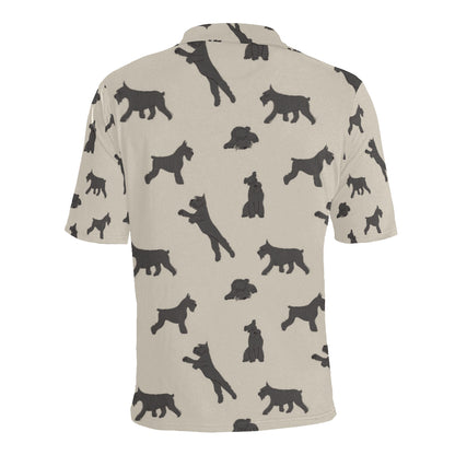 Schnauzers Pattern Print Design A06 Men Polo Shirt