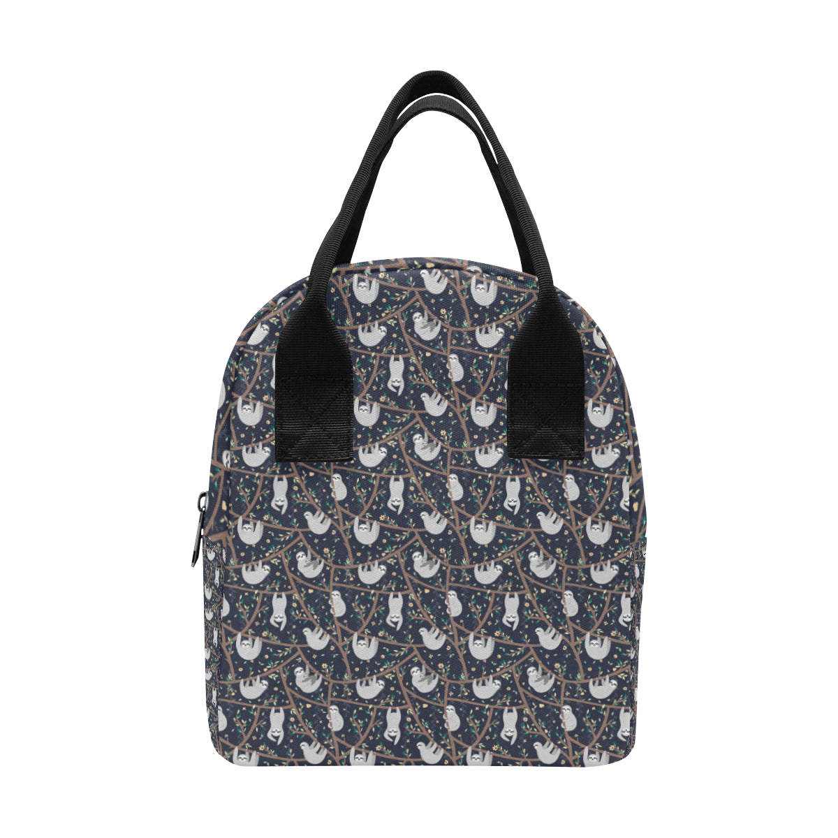 Sloth Happy Design Themed Print Insulated Lunch Bag