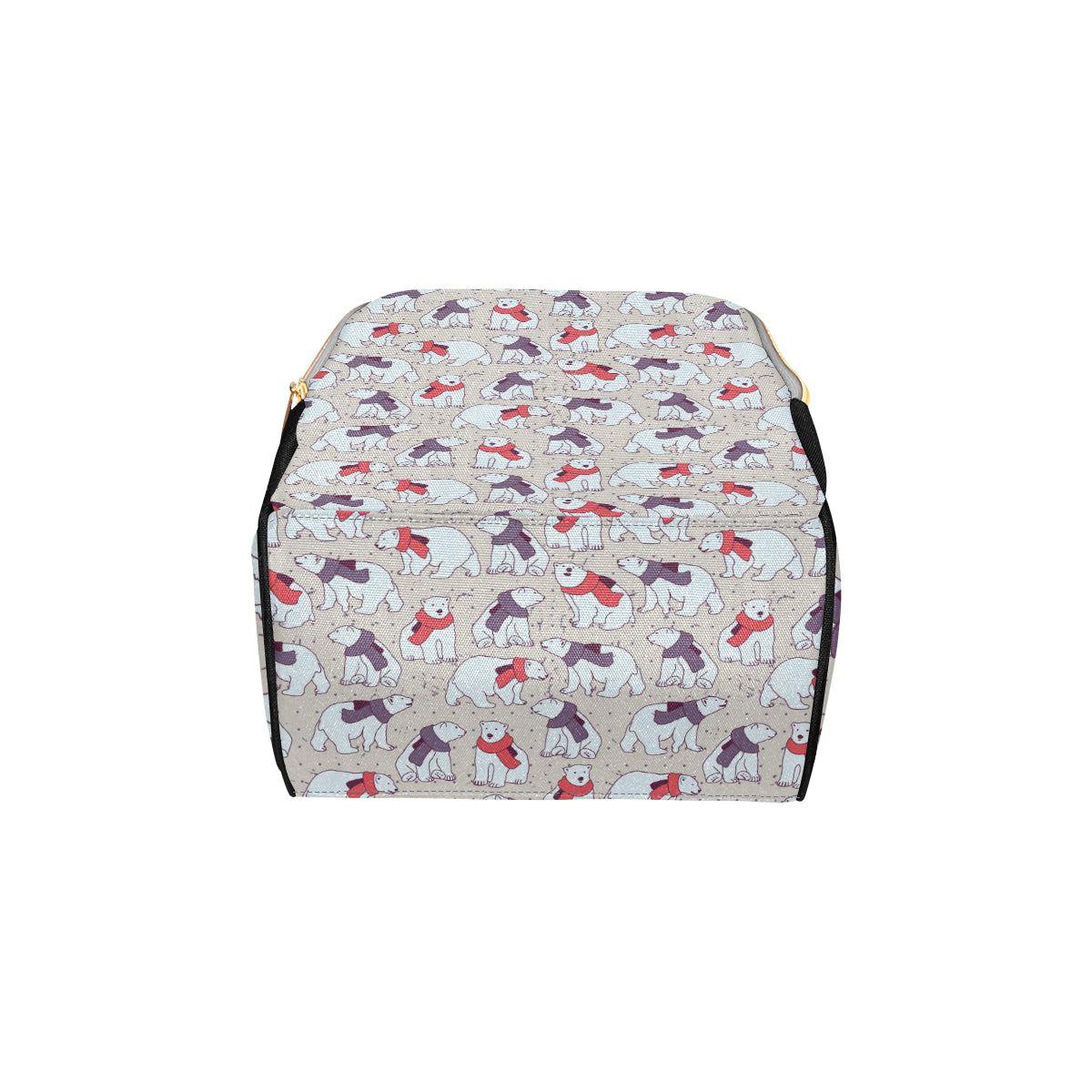Polar Bear Pattern Print Design PB04 Diaper Bag Backpack