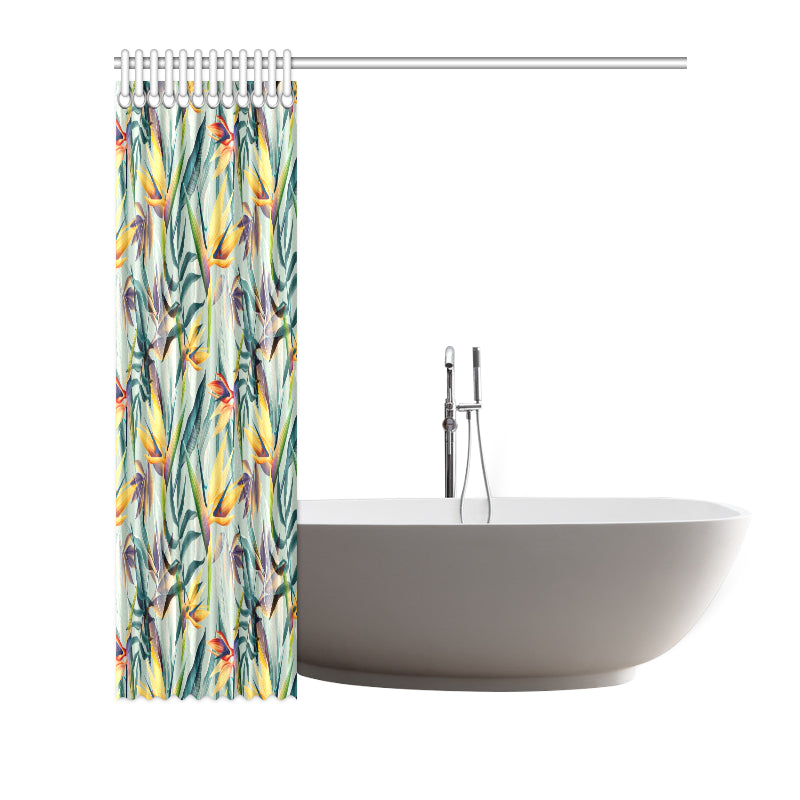 Tropical Flower Pattern Print Design TF022 Shower Curtain