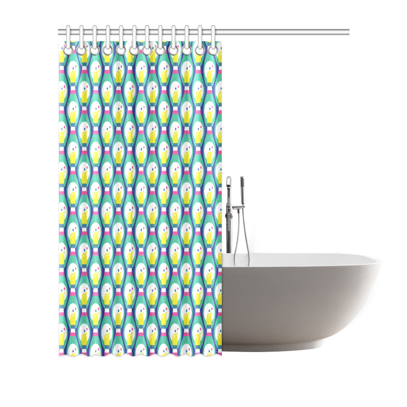 Bowling Pattern Print Design 04 Shower Curtain