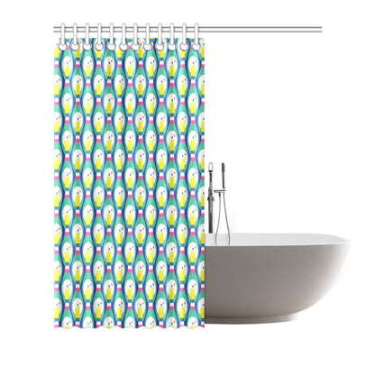 Bowling Pattern Print Design 04 Shower Curtain