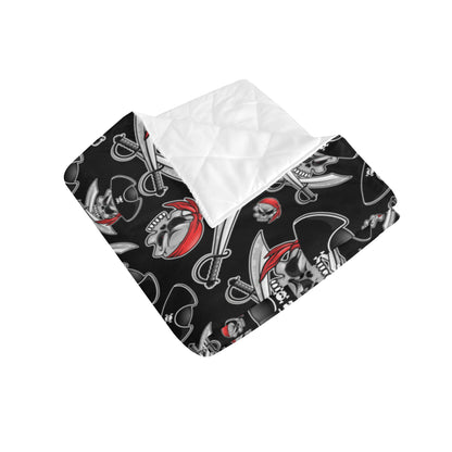 Pirate Pattern Print Design A05 Premium Quilt