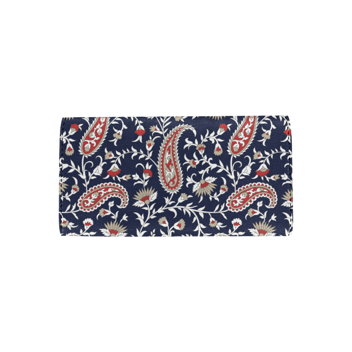 Paisley Pattern Print Design A05 Women's Trifold Wallet