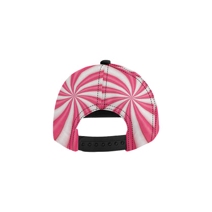 Vortex Twist Swirl Candy Print Snapback Cap