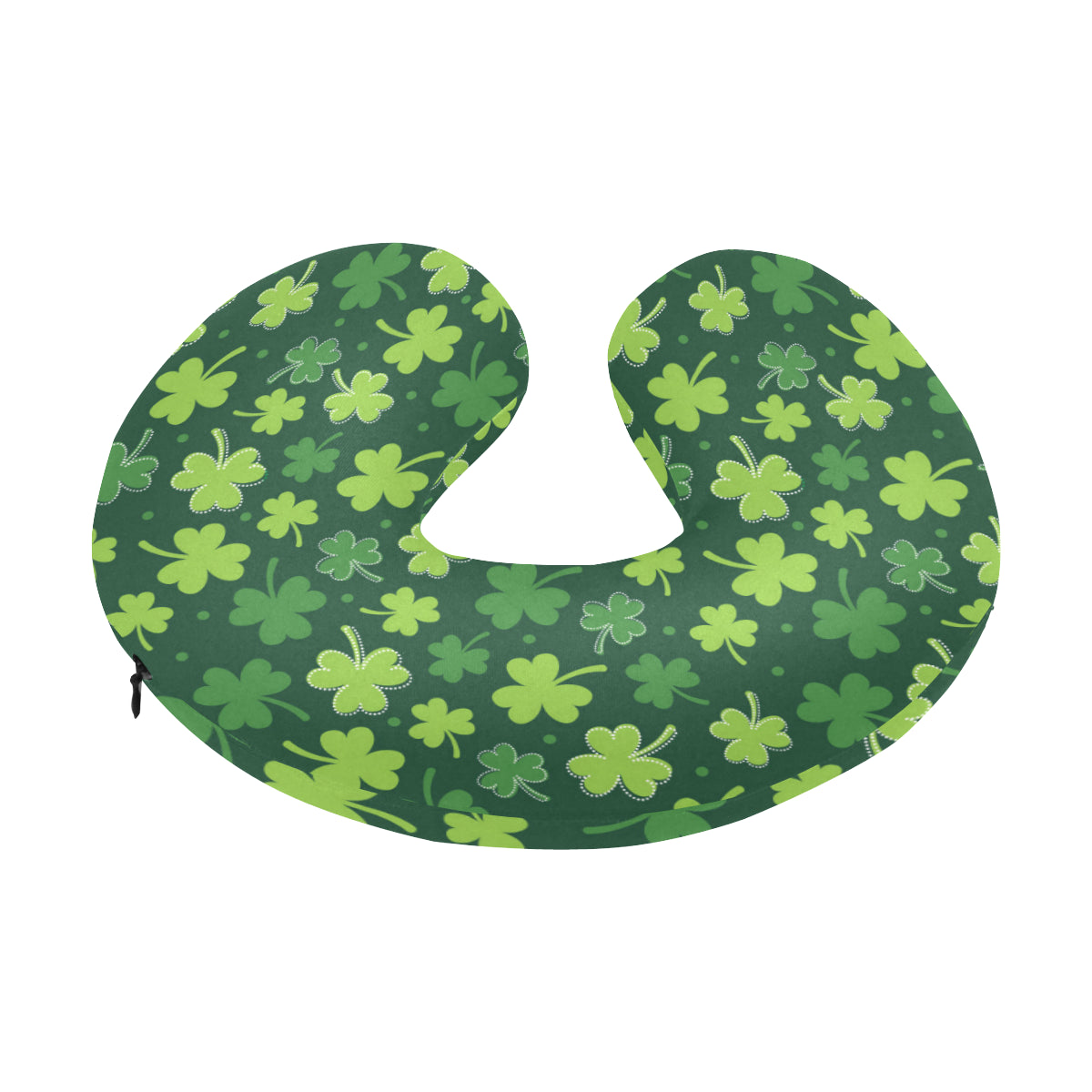 Clover Pattern Print Design 02 U-Shaped Travel Neck Pillow