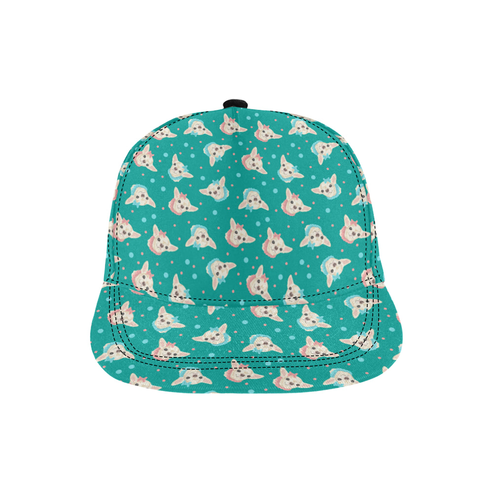Chihuahua Polka Dot Pattern Snapback Cap