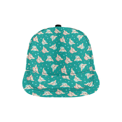 Chihuahua Polka Dot Pattern Snapback Cap