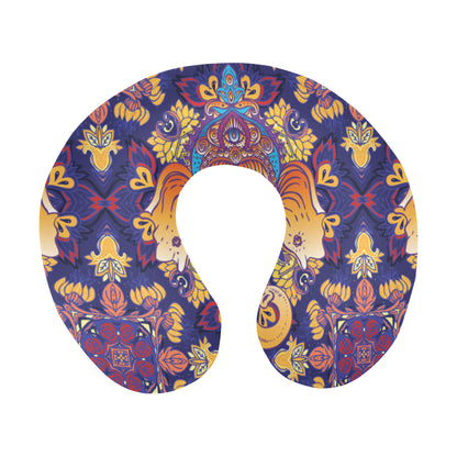 Ganesha Pattern Print Design 01 U-Shaped Travel Neck Pillow
