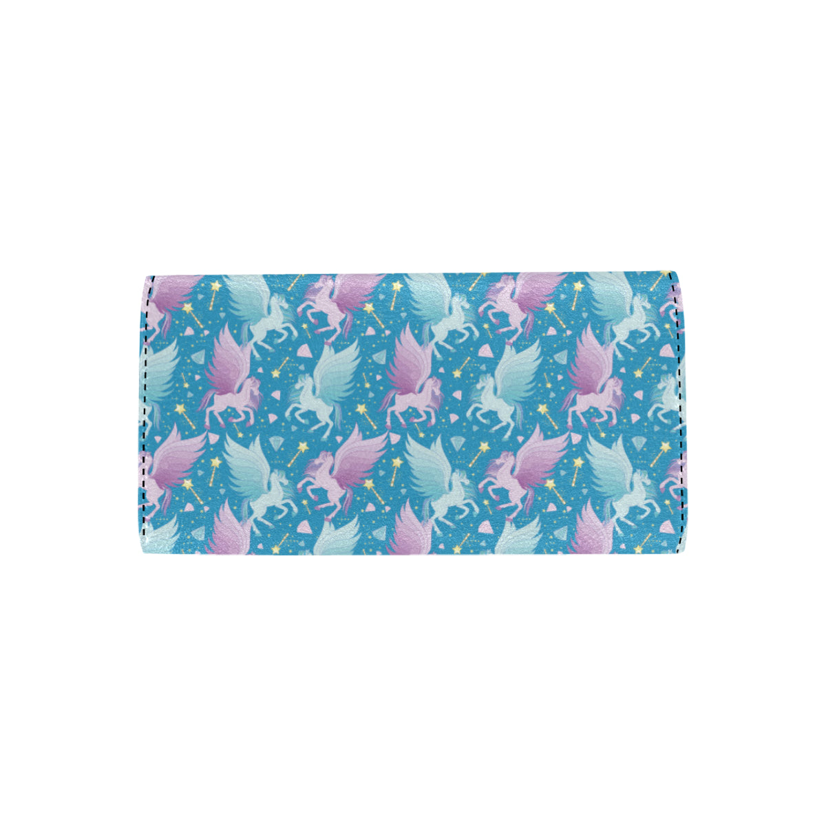 Pegasus Pattern Print Design 04 Women's Trifold Wallet