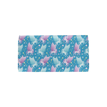 Pegasus Pattern Print Design 04 Women's Trifold Wallet