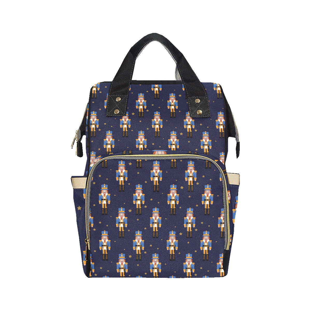 Nutcracker Pattern Print Design A04 Diaper Bag Backpack