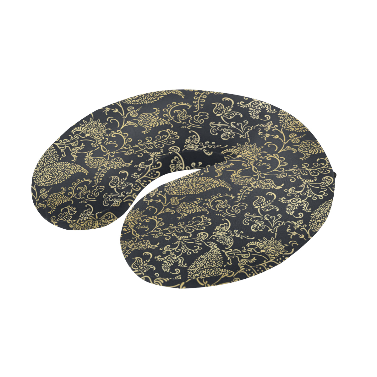 Brocade Pattern Print Design 04 U-Shaped Travel Neck Pillow