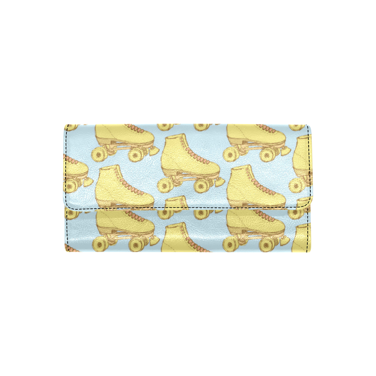 Roller skate Pattern Print Design A03 Women's Trifold Wallet
