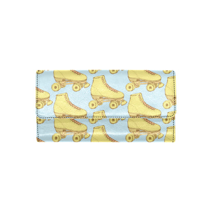 Roller skate Pattern Print Design A03 Women's Trifold Wallet