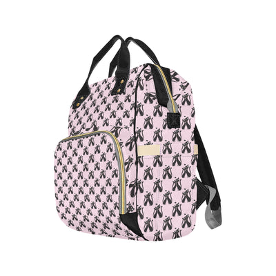Black Cat Pattern Print Design 01 Diaper Bag Backpack