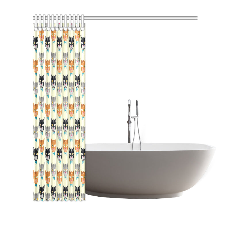 Cat Pattern Print Design 05 Shower Curtain
