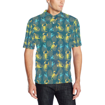 Scorpion Pattern Print Design 02 Men Polo Shirt