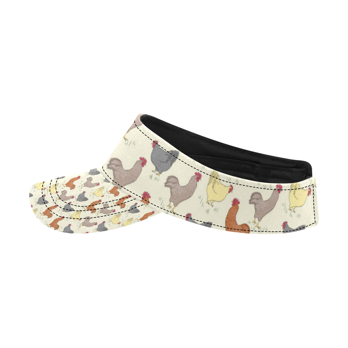 Chicken Pattern Print Design 05 Unisex Sun Visor
